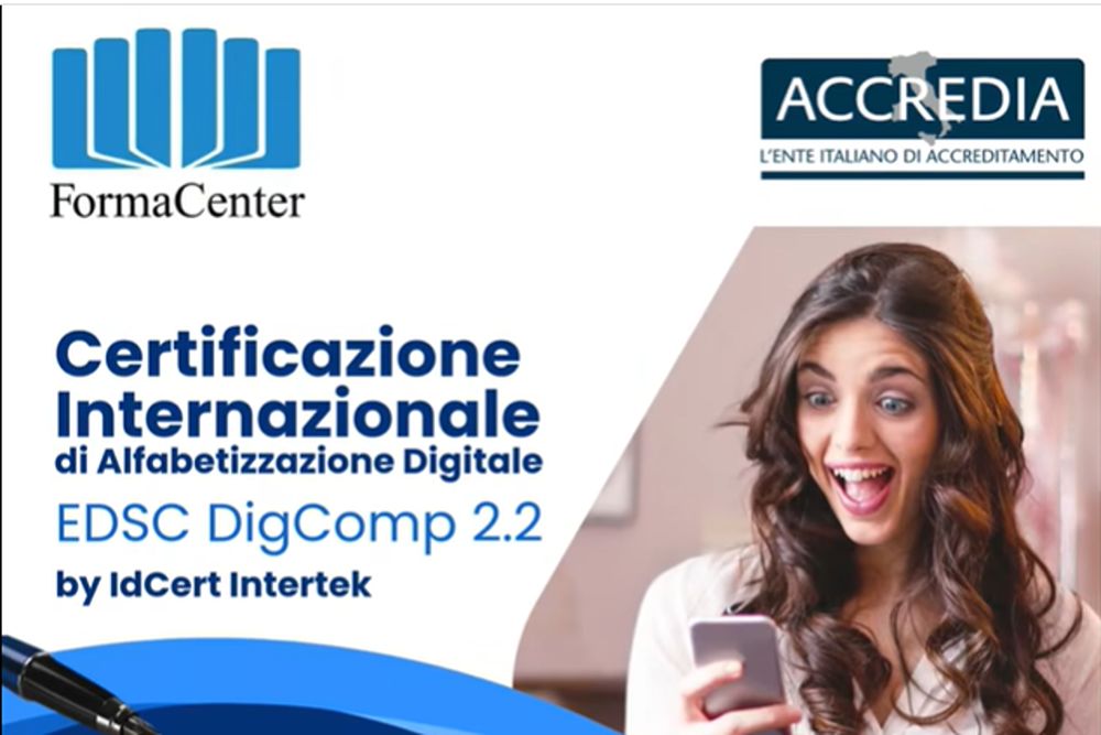 Certificazione di Alfabetizzazione Digitale validata da Accredia: promo speciale by Formacenter
