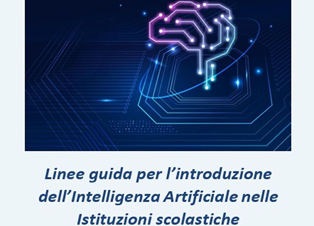 Linee guida per l’introduzione dell’Intelligenza Artificiale nelle scuole by MIM